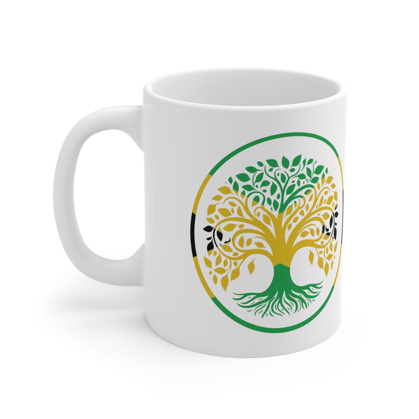 Jamaica Tree of Life Ceramic Cups: Sip in Styles, 11oz (330ml), 15oz (440ml)