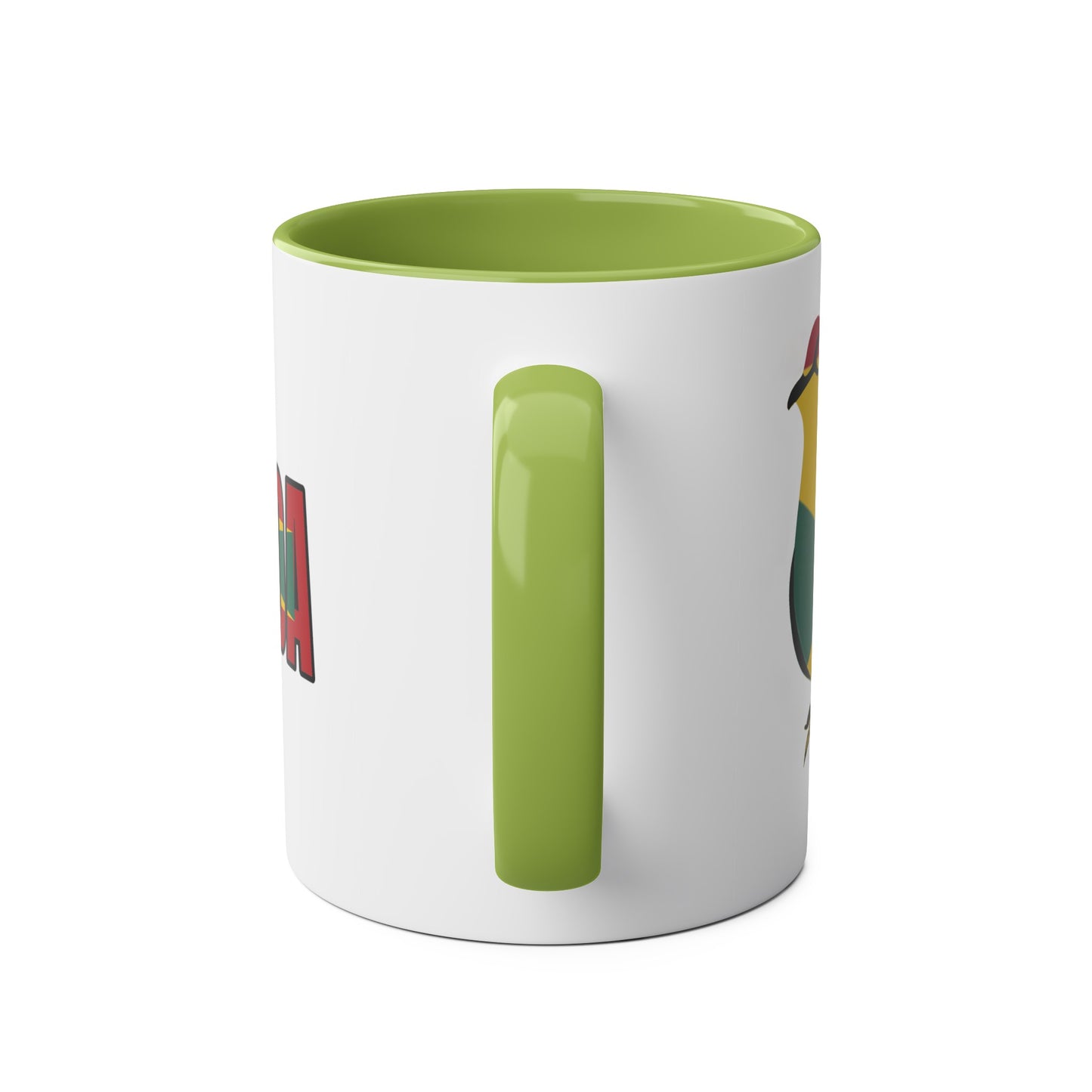 2-Grenada Dove Two-Tone Mug: Embrace Island Pride with Flag Design, 11oz (330ml)