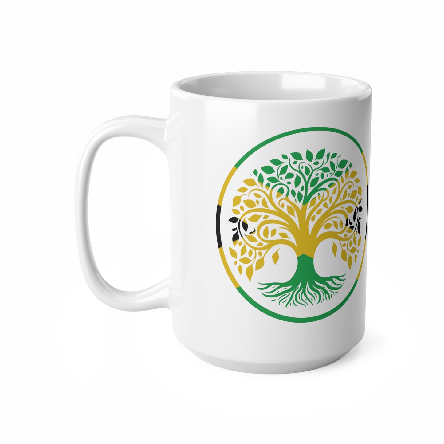 Jamaica Tree of Life Ceramic Cups: Sip in Styles, 11oz (330ml), 15oz (440ml)