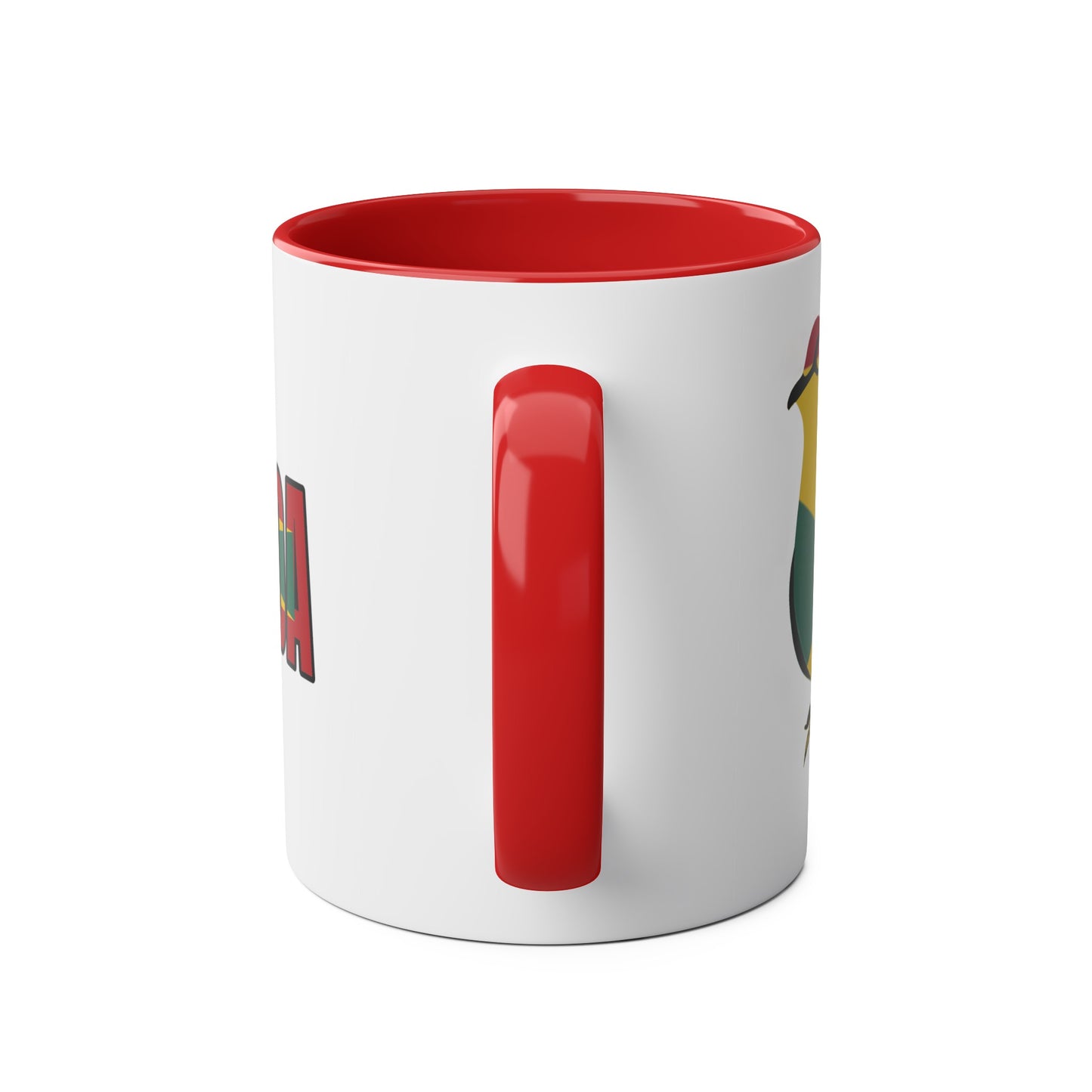 2-Grenada Dove Two-Tone Mug: Embrace Island Pride with Flag Design, 11oz (330ml)