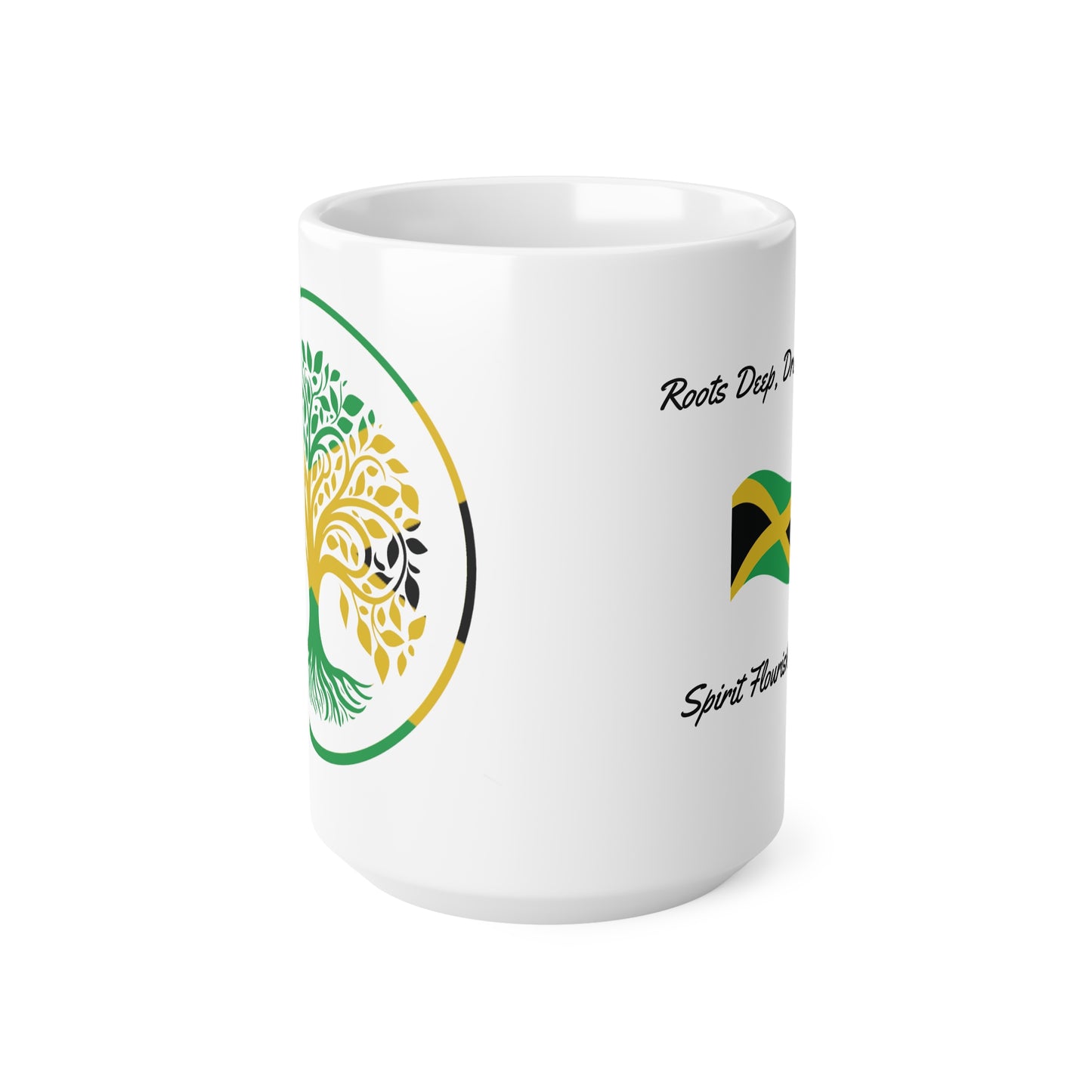 Jamaica Tree of Life Ceramic Cups: Sip in Styles, 11oz (330ml), 15oz (440ml)