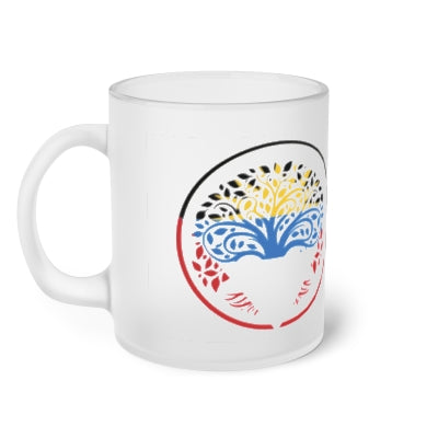 1-Caribbean Breeze Frosted Glass Mug Collection: Sip Your Way to Paradise