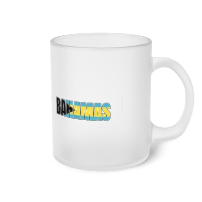 1-Caribbean Breeze Frosted Glass Mug Collection: Sip Your Way to Paradise