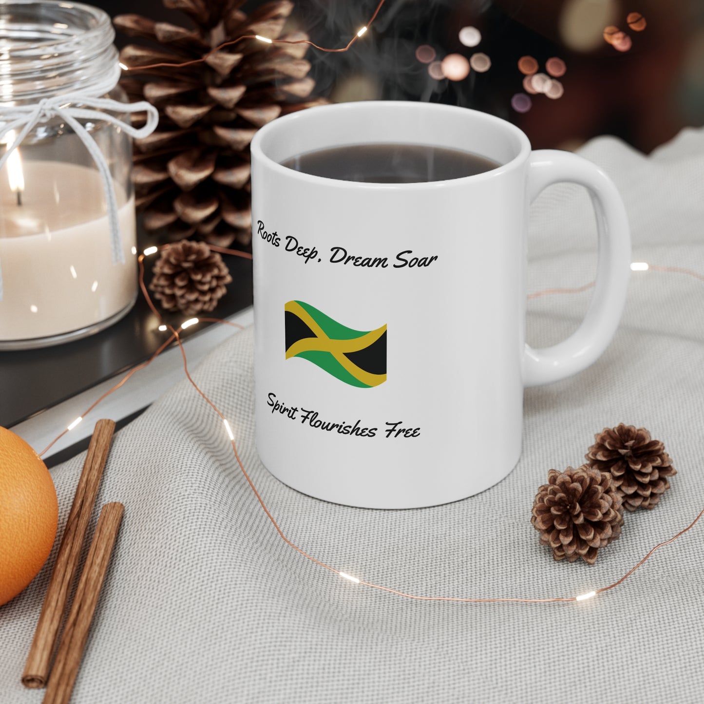 Jamaica Tree of Life Ceramic Cups: Sip in Styles, 11oz (330ml), 15oz (440ml)