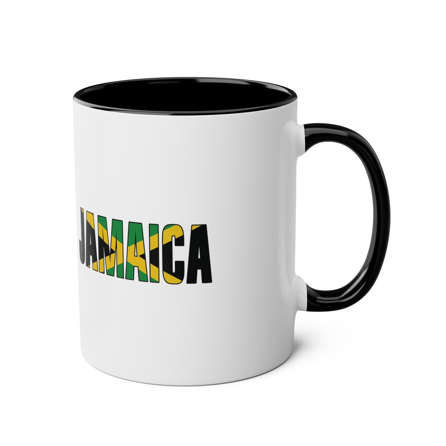 2-Jamaica Flag Red-billed streamer tail  Print Ceramic Mug - White with Variant Accents Colours - 330ml