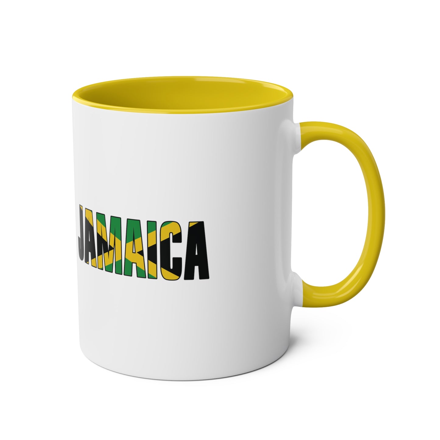 2-Jamaica Flag Red-billed streamer tail  Print Ceramic Mug - White with Variant Accents Colours - 330ml